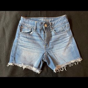 American Eagle High-Rise Shortie shorts